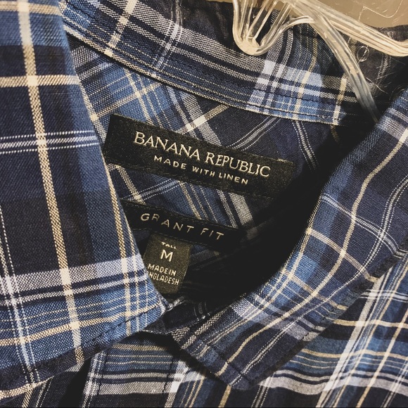 Banana Republic Cotton/Linen Button Down - Picture 3 of 4